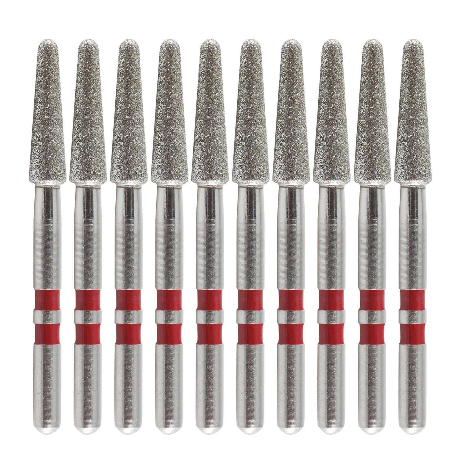 Zirconia Cutting Diamond Burs FG Z856/021F Round End Taper Fine Grit Dental