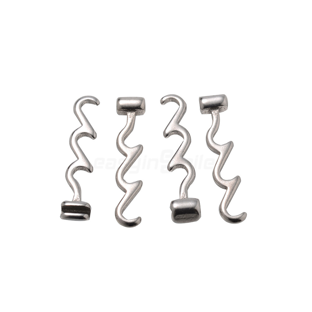 Orthodontic Crimpable Hook Stainless Steel Small/Medium/Large 10Pcs Easyinsmile