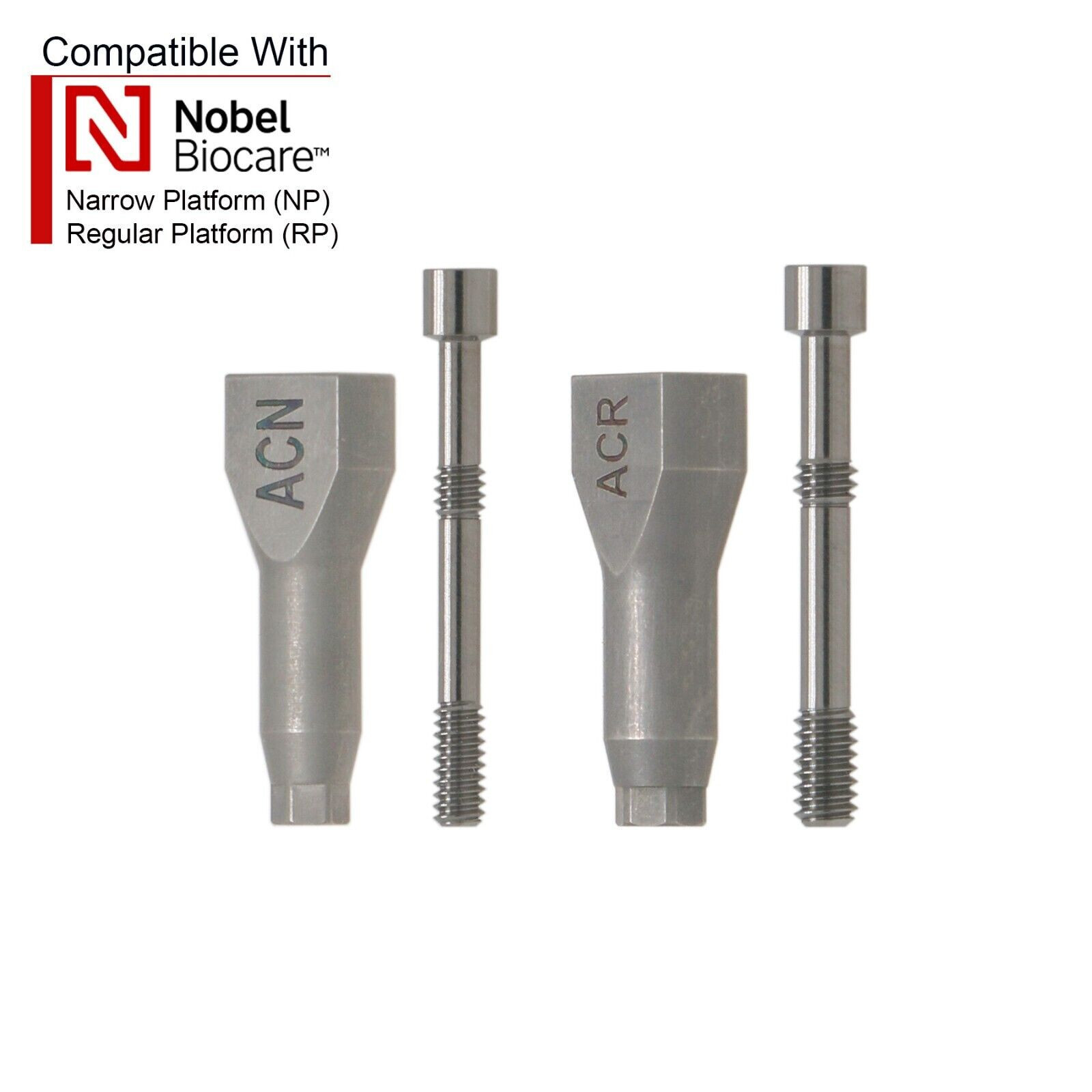Dental Impression Coping Transfer Open Close Tray RP NP Fit Nobel Biocare Active