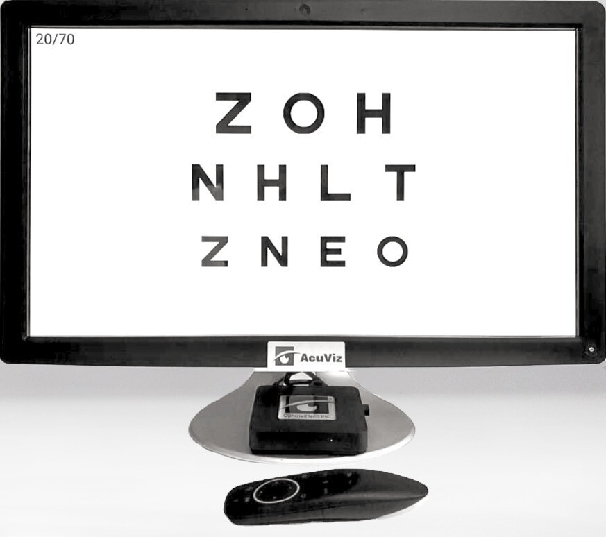 SNELLEN EYE CHART / DIGITAL VISUAL ACUITY SYSTEM made in the USA