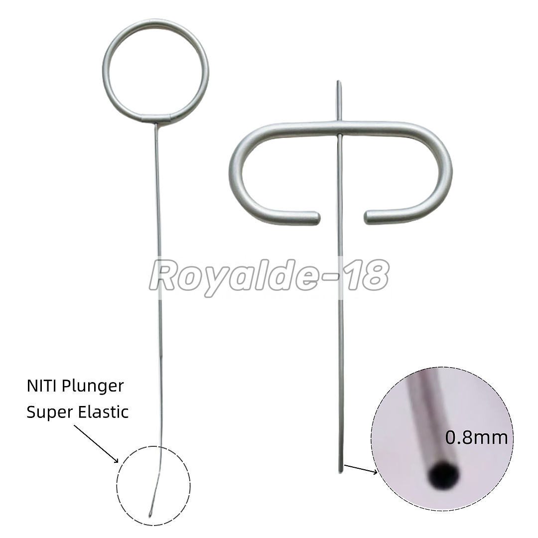Dental MTA Plugger Applicator Gun Root NITI 0.8mm Bone Implant Collector Curved