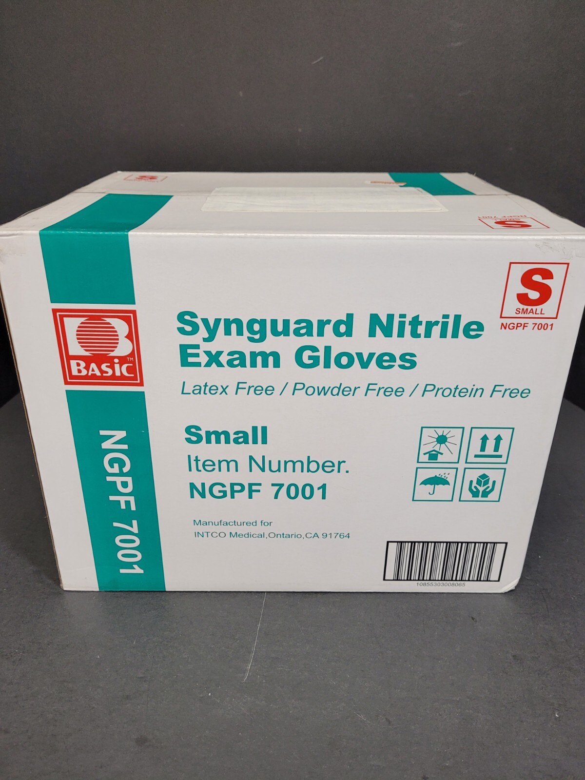 Synguard Nitrile Exam Gloves Blue Small 40 Boxes with 100 Gloves Each