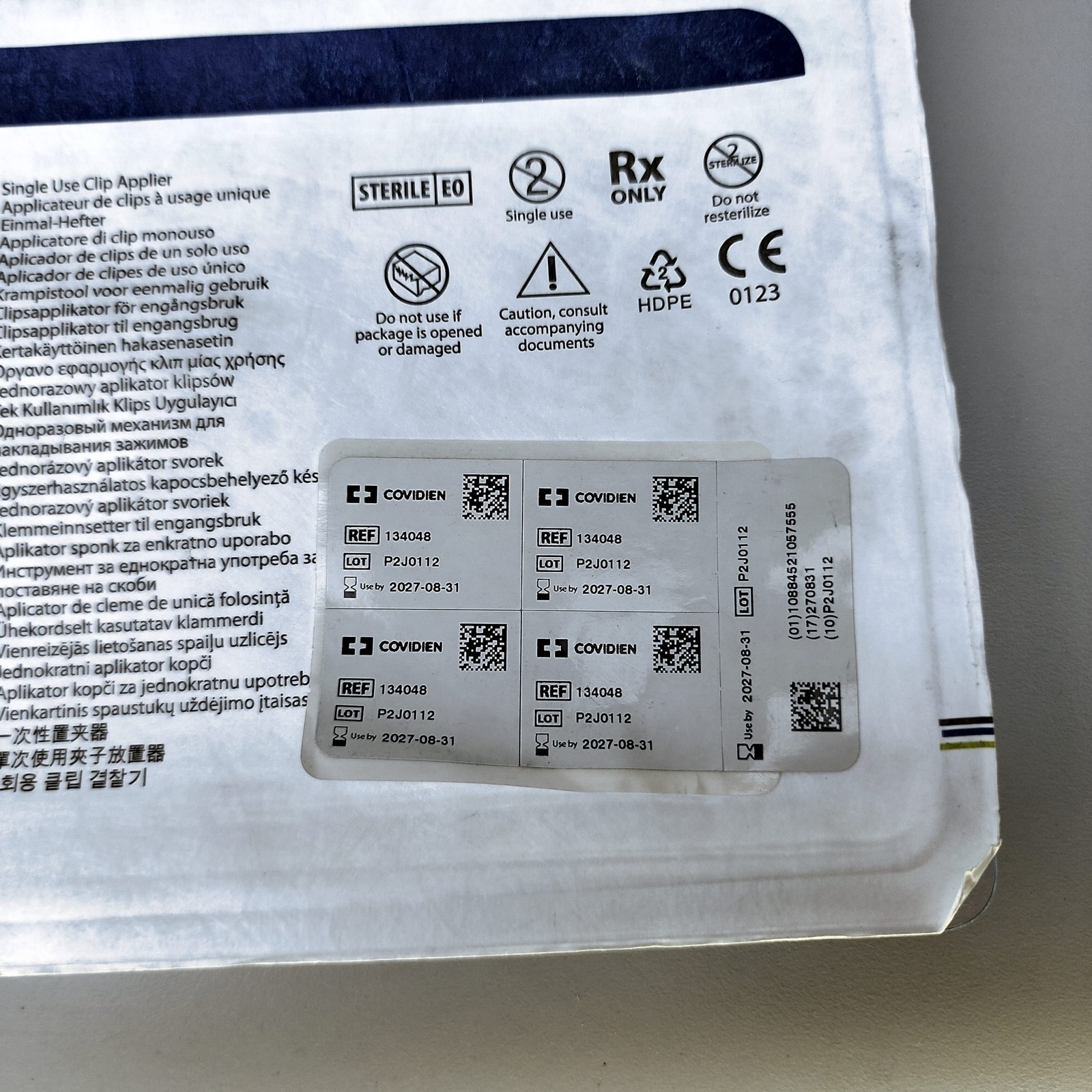 134048 Auto Suture+Premium Surgiclip Applier 13″ L 4-Pk NEW 2027