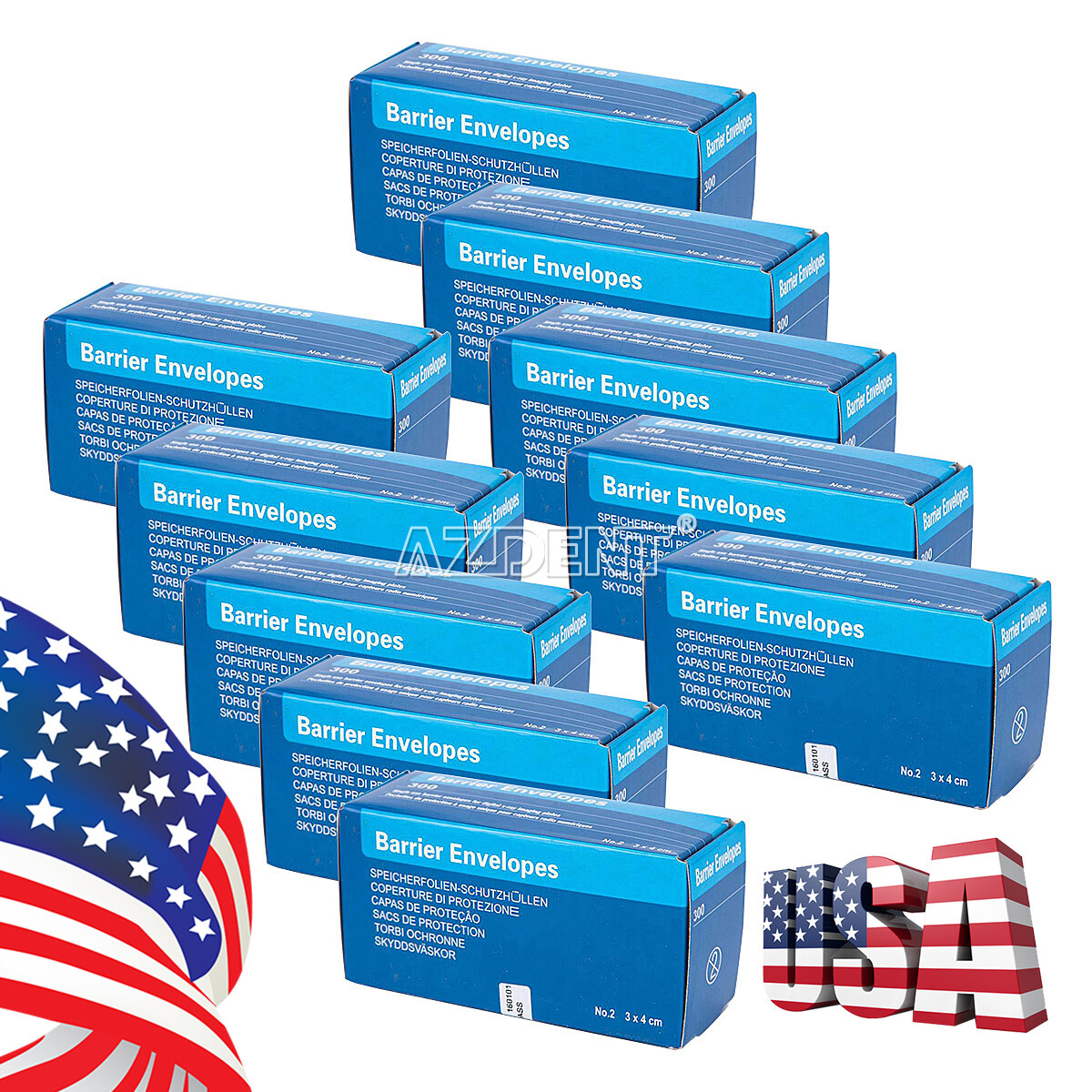 20x(6000pcs) UPS Dental Barrier Envelopes Size 2# Intra Oral Digital X-Ray Scan