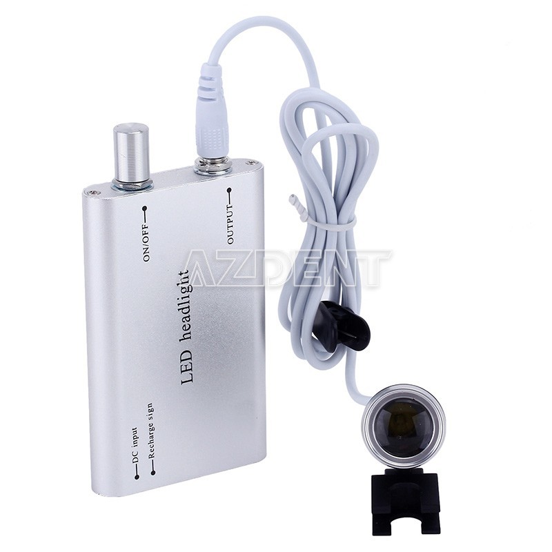 Dental Medical LED Head Light Lamp for Binocular Loupes 5W LED Optical Filter