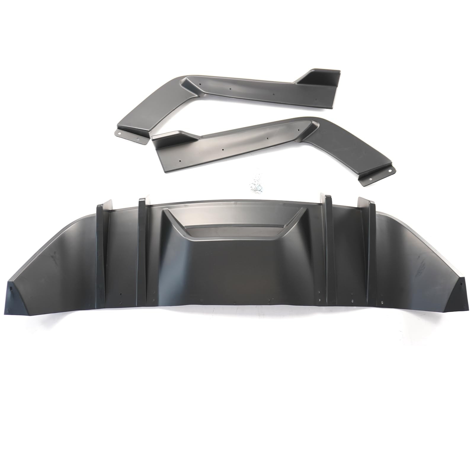 Rear Bumper Diffuser Spoiler Splitter Lip for Ford Mustang 2015-2017 Matte Black