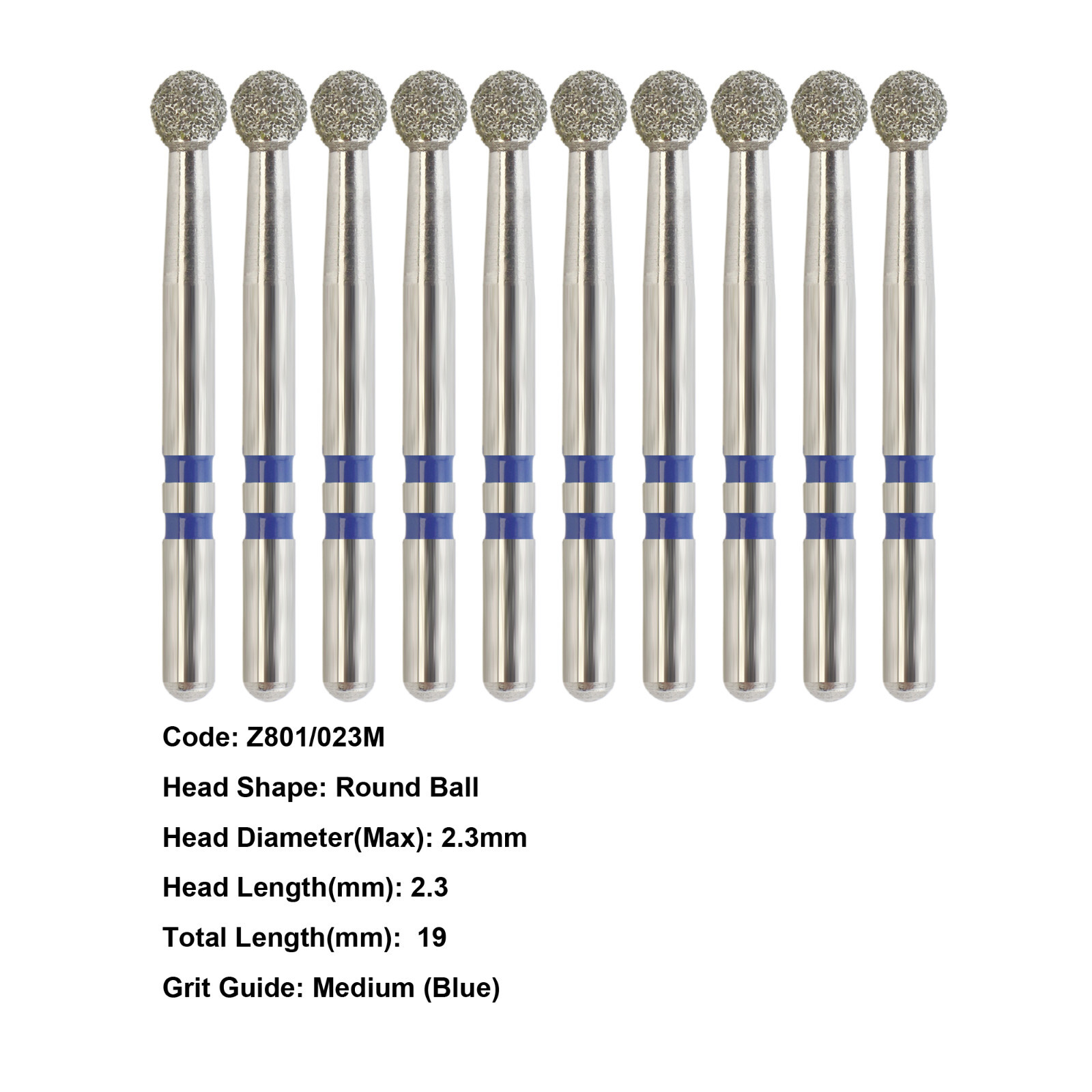 Zirconia Diamond Bur High Speed Bur FG Z368 Z856 Z850 Z881 Z379 Fine Medium Grit