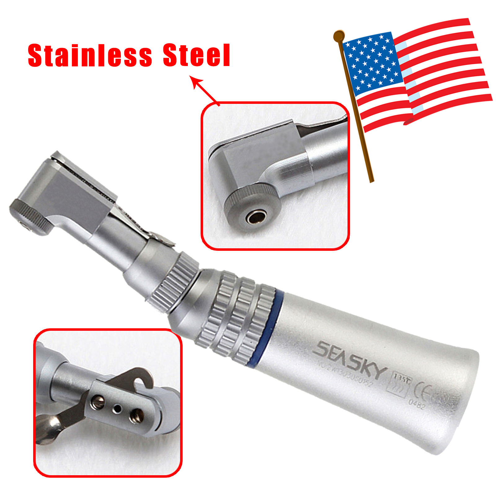 NSK Style Dental Low Slow Speed Handpiece Contra Angle Latch Type Seasky EP