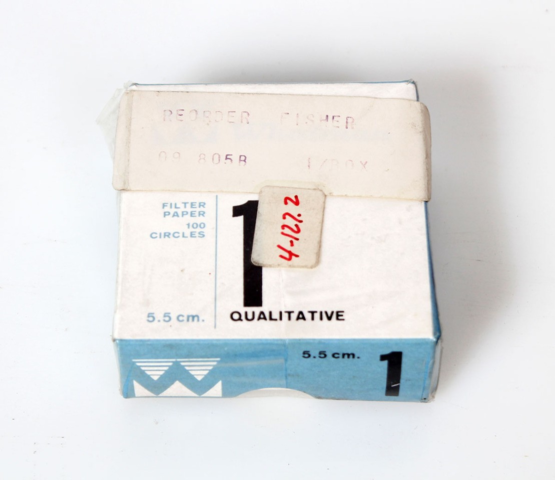 Whatman Grade 1 Qualitative Filter Paper Circles 5.5 cm, 1001-042 – New 100 Pk