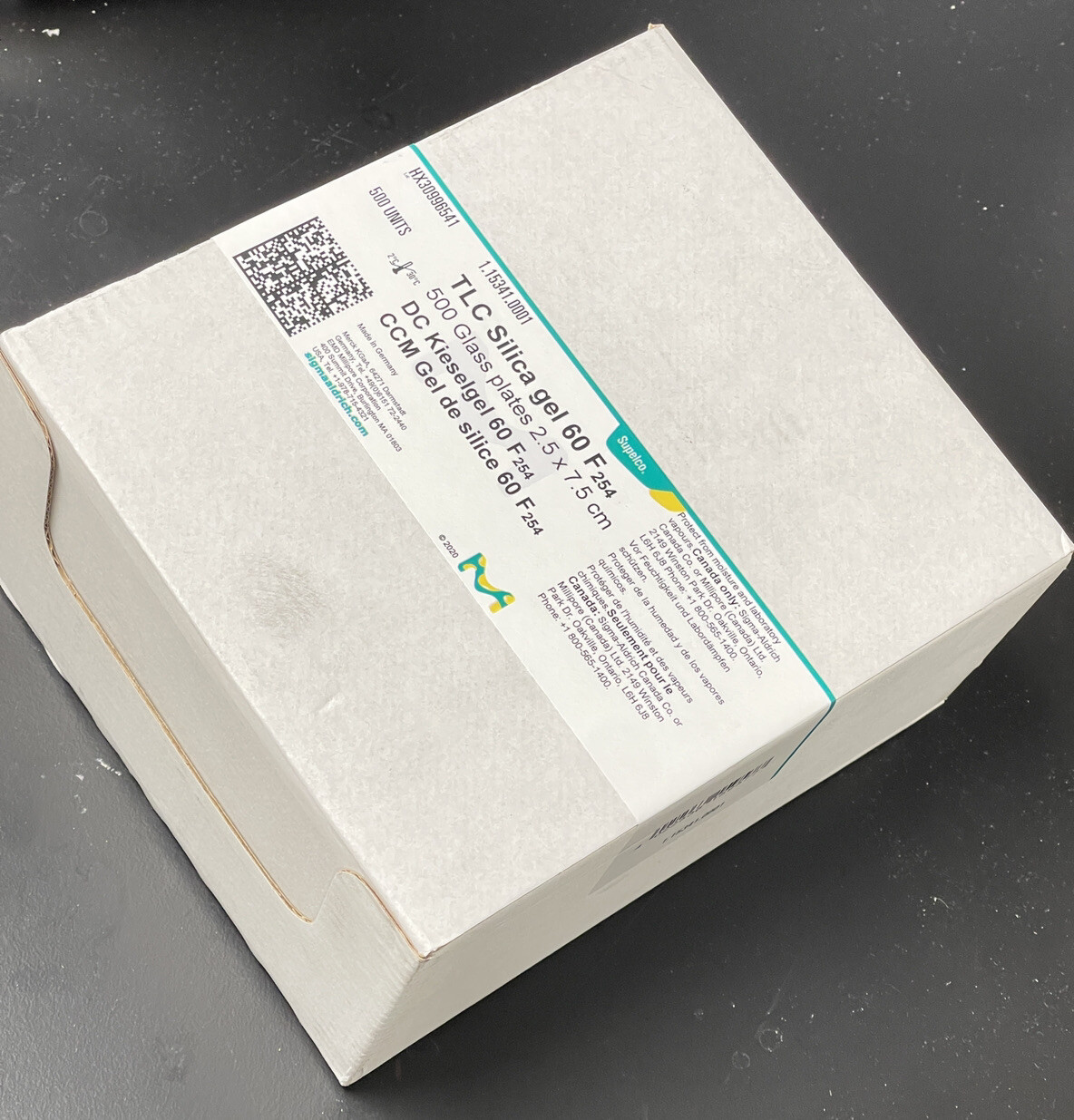 Merck TLC Silica Gel 60 500 Glass Plates 1.15341.0001