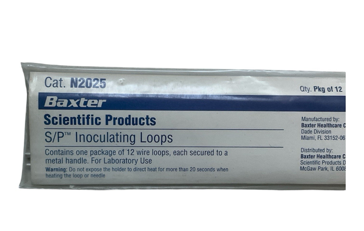Vintage Baxter Scientific Products S/P Inoculating Loops Bag of 12 Cat.#2025