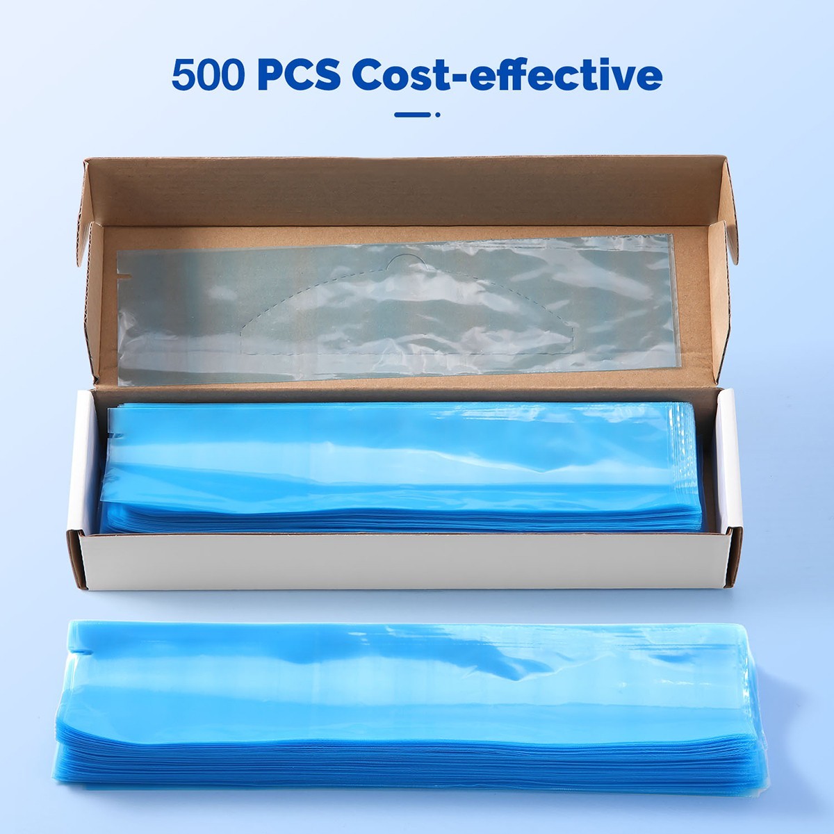 500 pcs Dental Air Water Syringe / HVE Sleeves Cover Blue Disposable