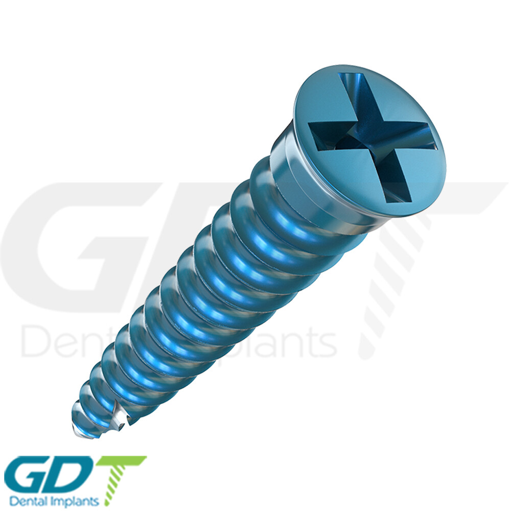 10 Self Drilling GBR Bon Screw Ø1.6mm, 10.0mm Membrane Fixation Dental Im plant
