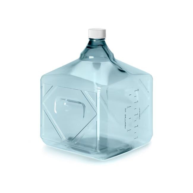 Thermo Scientific 3410-42 Nalgene 10 L Square Biotainer Carboy, Sterile Case/2