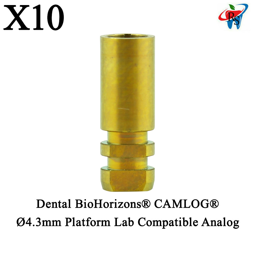 10pcs Dental BioHorizons® CAMLOG® Ø4.3mm Platform Lab Compatible Analog