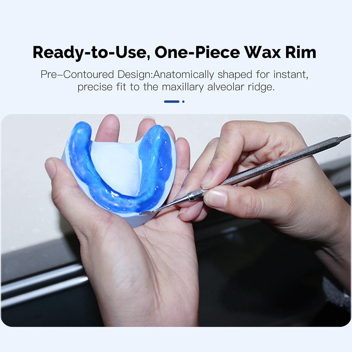 Dental Lab U Shape Wax Rim Model Base Plate Occlusal Wax Casting Bite Block