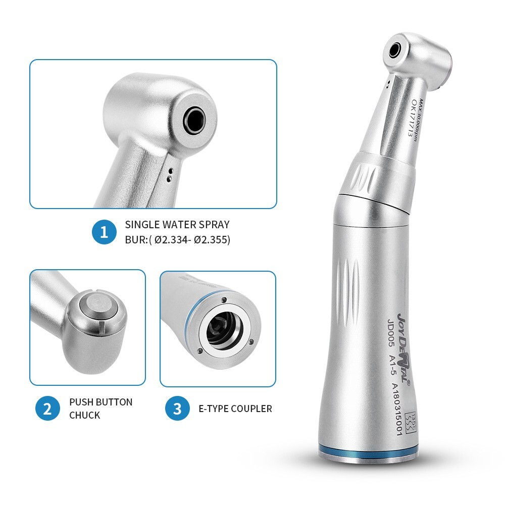 Dental Inner Water Spray Pipe Contra Angle Low Speed Handpiece Push Button