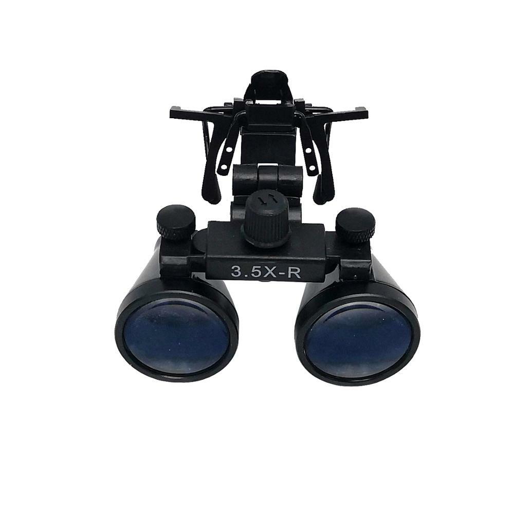 Dental 3.5X-420 Binocular Loupe Compound Optic Metal Clip-on Magnifier DY-102 US