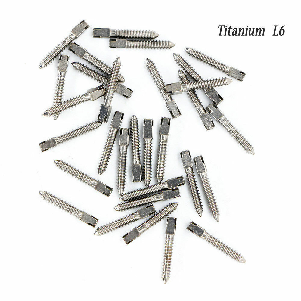 30Pcs Dental Conical Screw Posts Root Canal Pins Titanium Assorted All Size