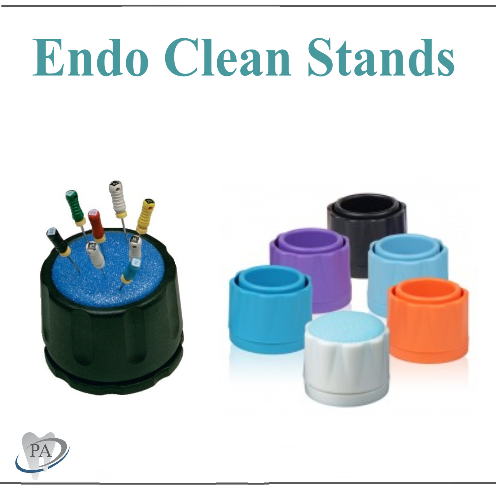 Dental Endo Clean Stand Cleaning Foam Sponge K-File Holder Base Includes Foam
