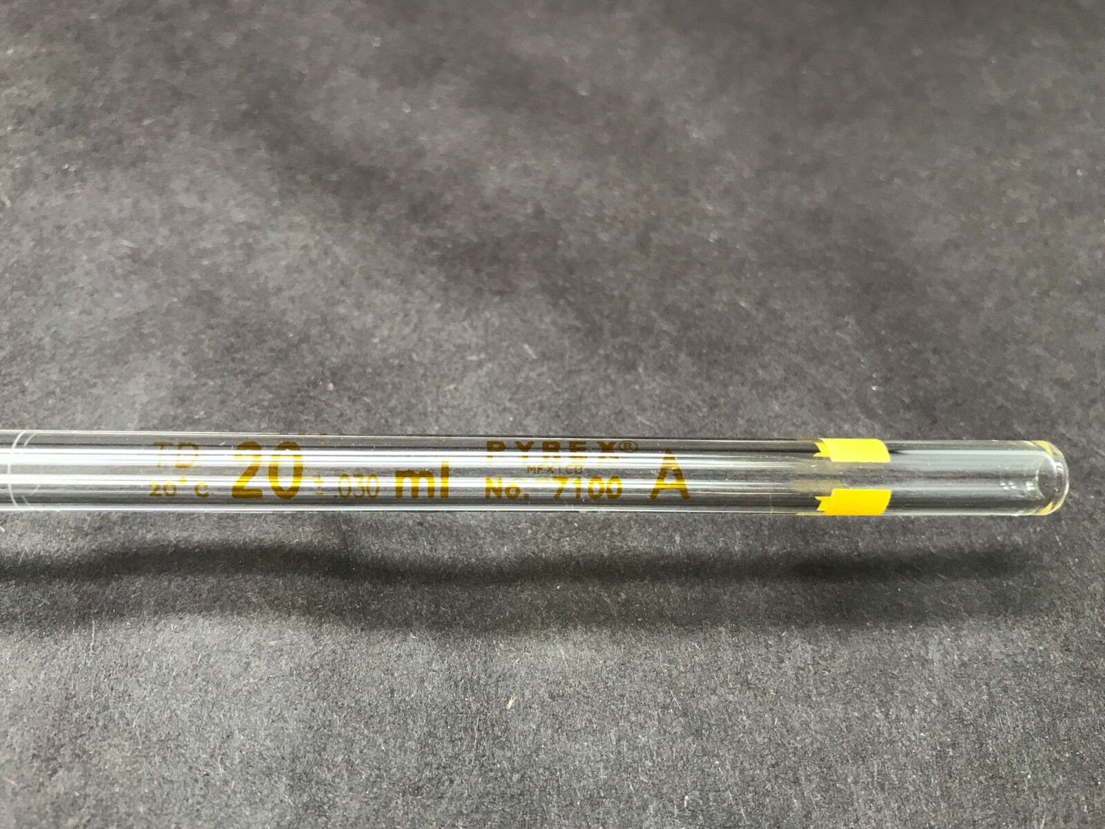 CORNING PYREX Glass Class A 1.0-100mL Bulb Volumetric Reusable Pipet 7100