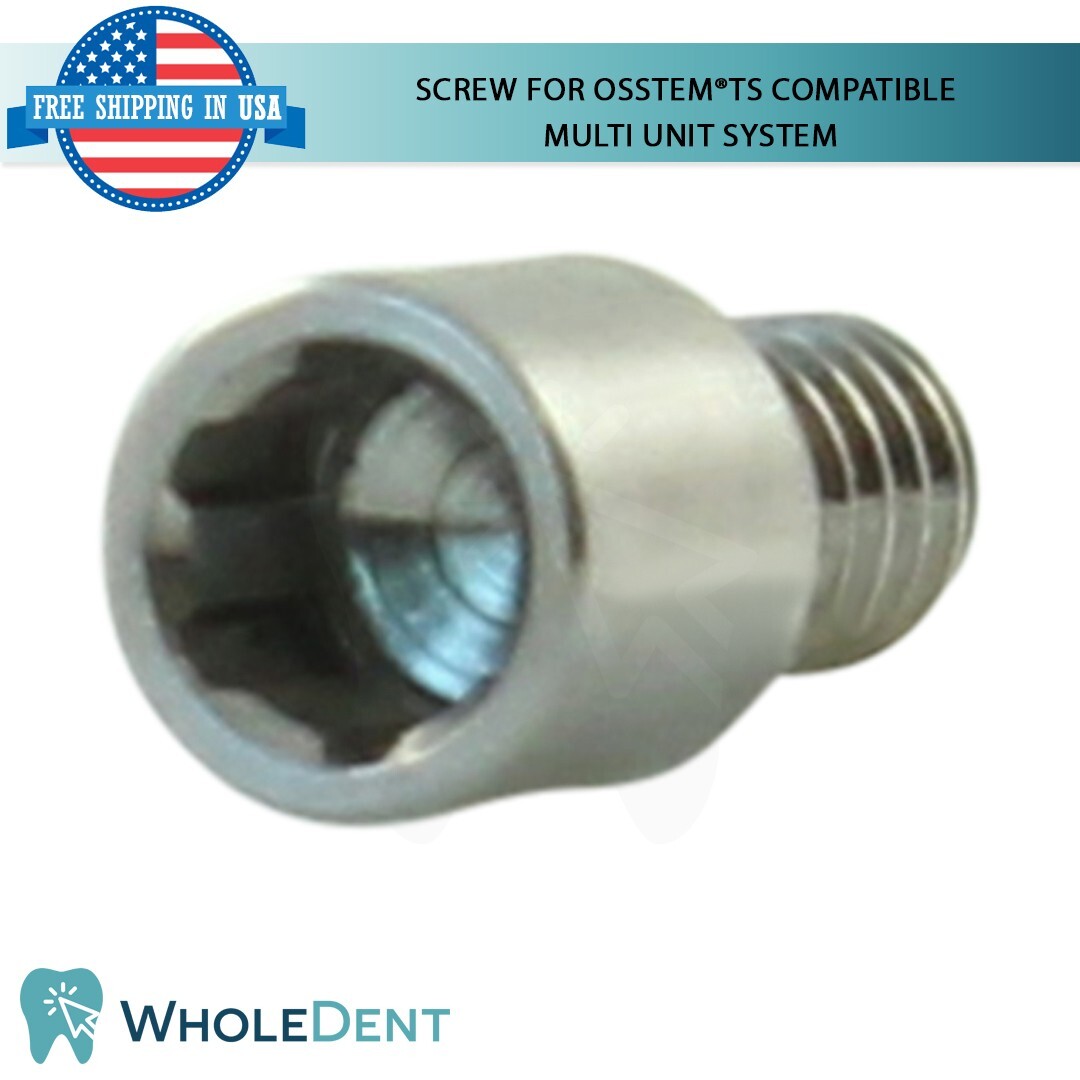 10 Screws For Multi Unit System Dental Osstem® TS Hiossen® ET Compatible Hex