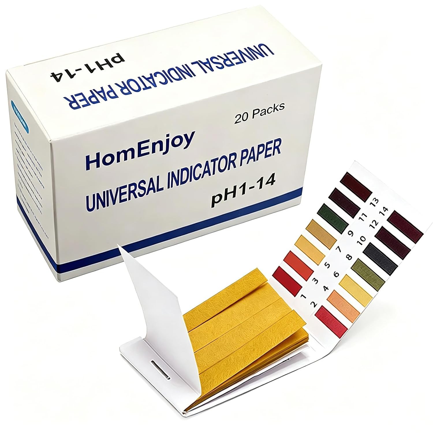 2 Pack pH Test Strips 160 Ct Universal Litmus Paper 1-14 Water Soil Soap Testing