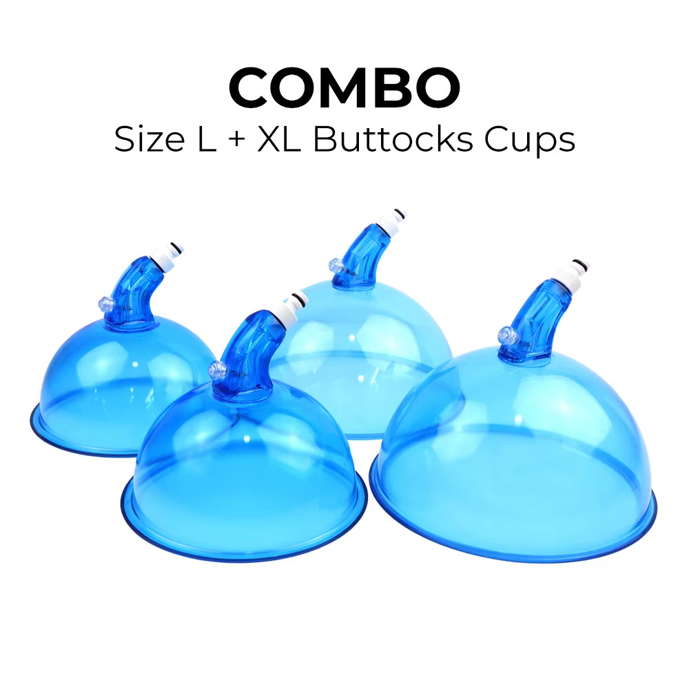 Vacuumtherapy Combo L + XL Cups Accessories Colombian Lifting Suction Cups Machi