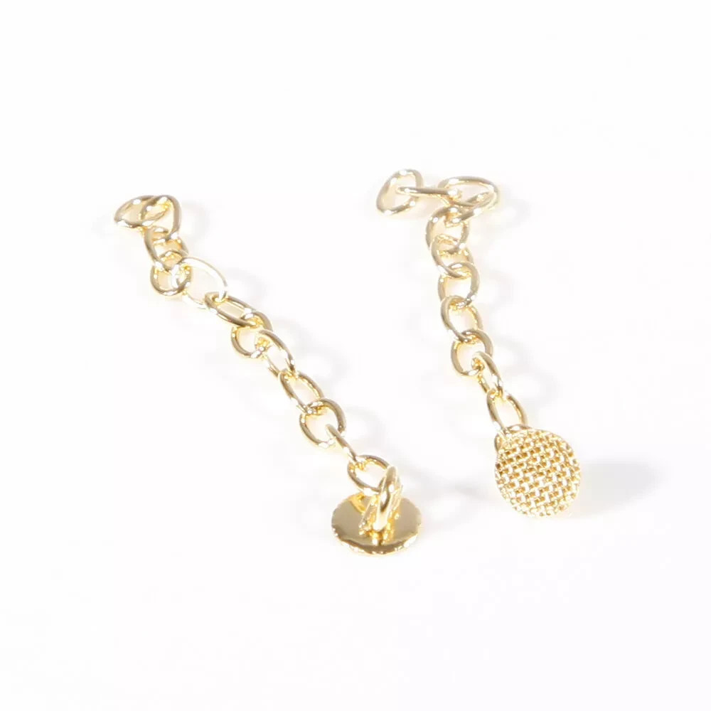 2 Pcs/Pack Orthodontic Dental Round/Rectangular Lingual Button Traction Chain