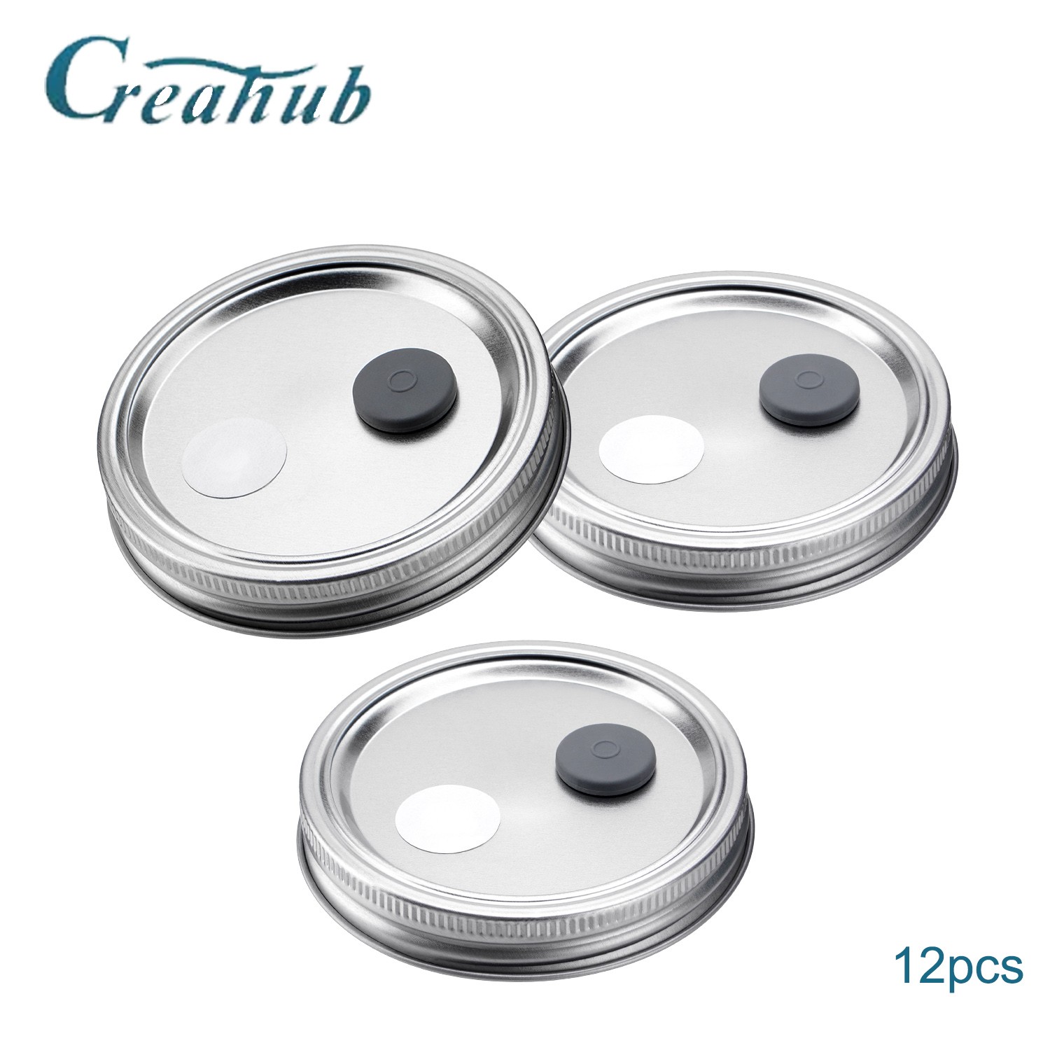 12x Mason Jar Lid Lliquid Mushroom Culture Lid PTFE Filters Rubber Stopper Set