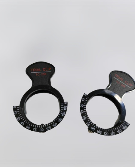 2 Set Of Trial Optical Lens Piece Frame Clip Holds 1 1/2″ Trial lenses With Case