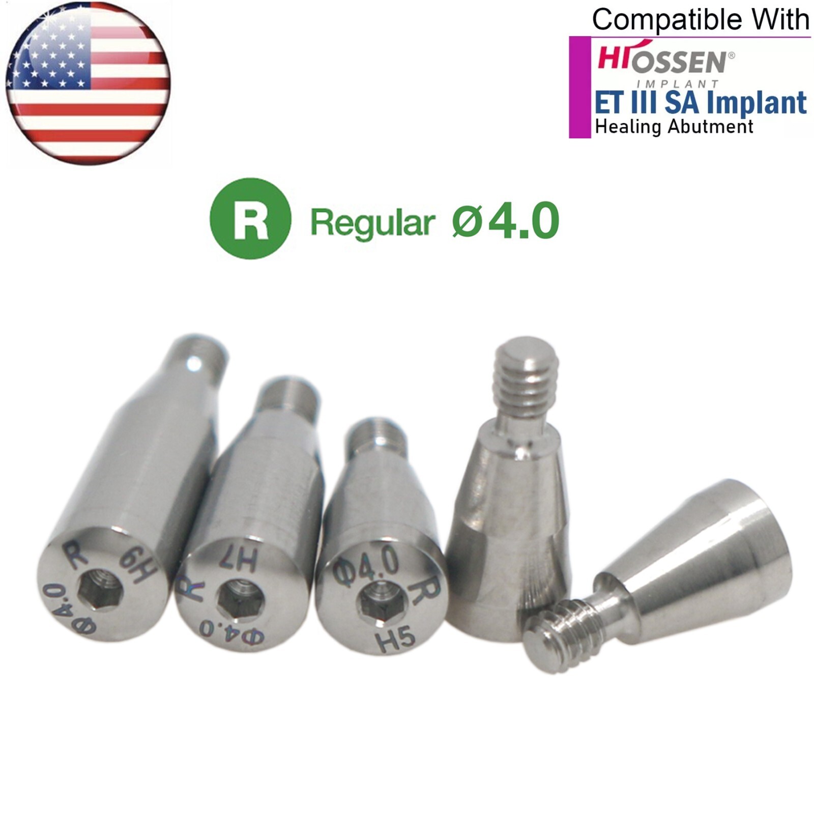 US OSS Dental Mini/Regular Healing Abutment Cap Platform fits Osstem Hiossen