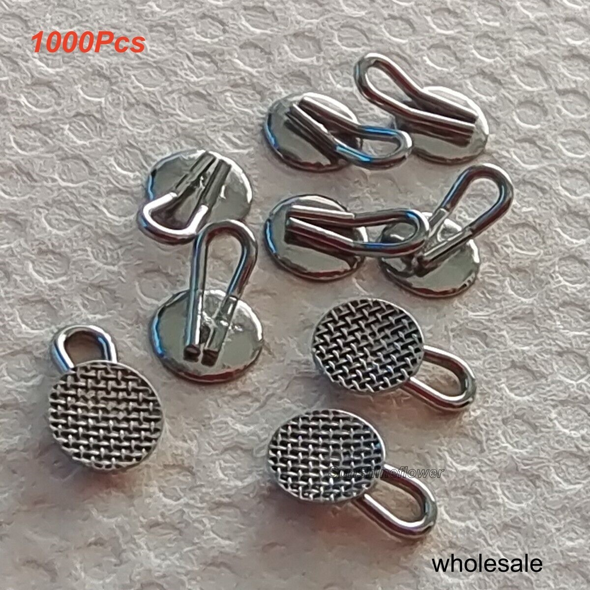 1000Pcs Dental Orthodontic Traction Hook Caplin Hooks Round Type 3mm Diameter