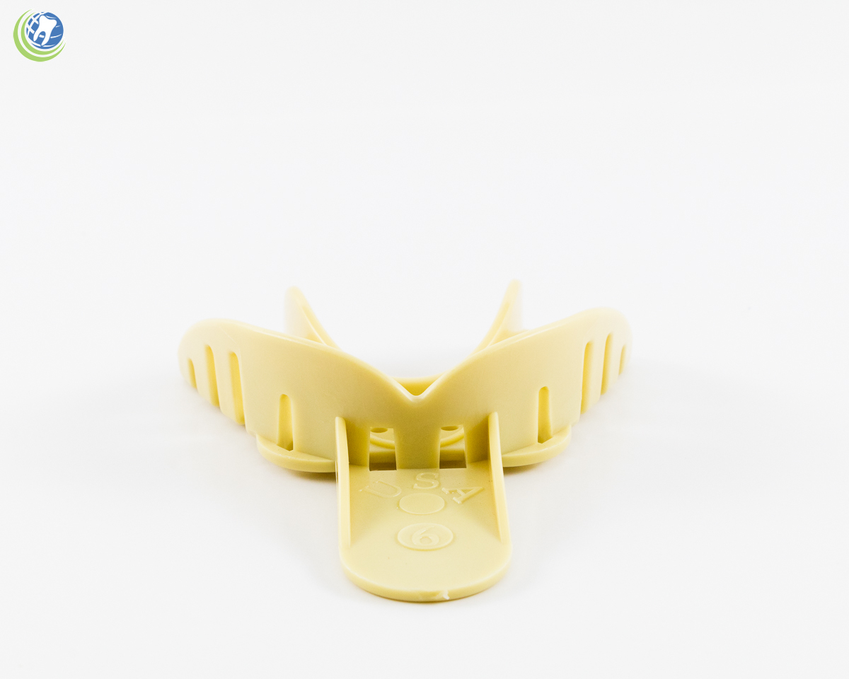 DENTAL PLASTIC AUTOCLAVABLE IMPRESSION TRAYS LOWER SMALL LS #6 12/BAG