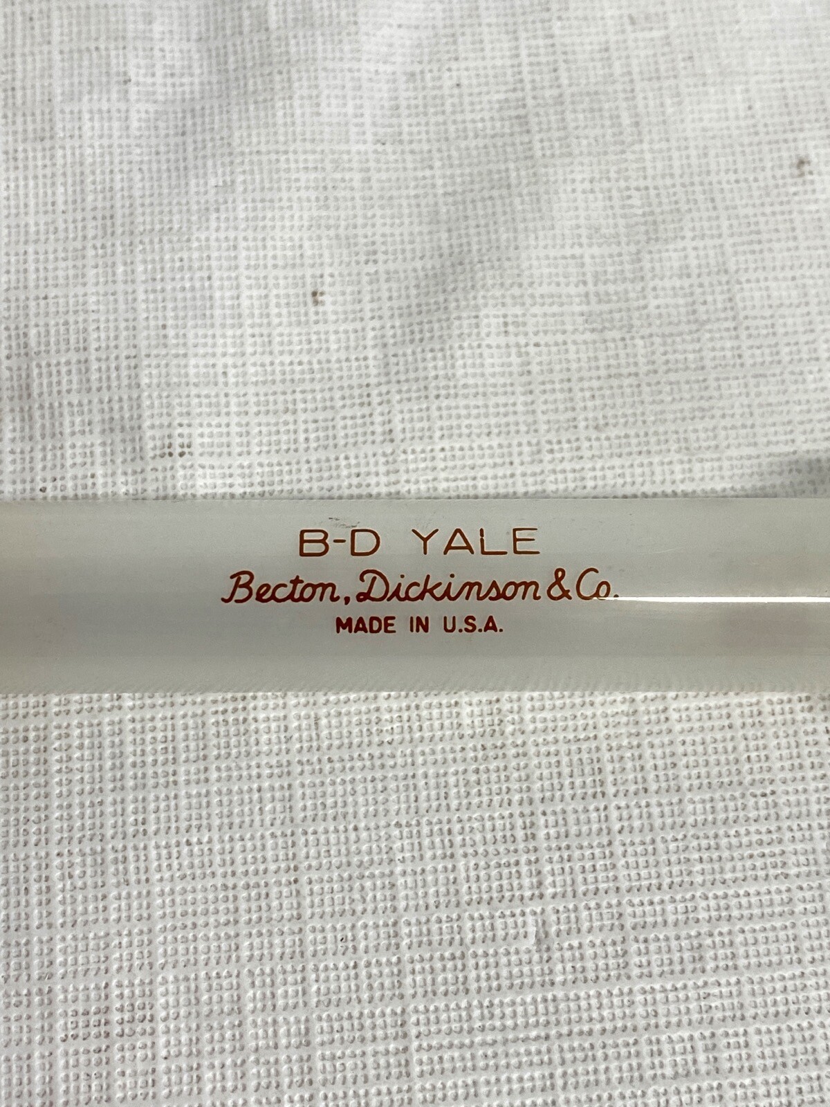 BD Yale 10cc 10mL Reusable Graduated Glass Syringe with Metal Luer Lok