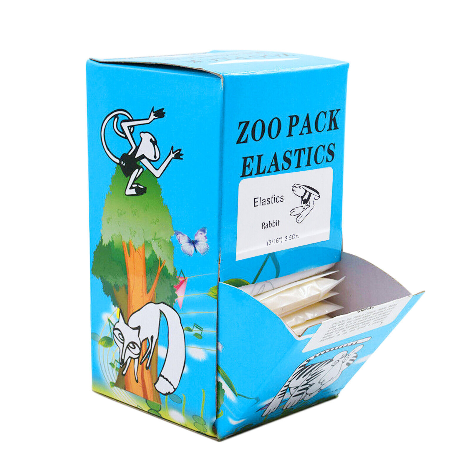 50 Packs Dental Orthodontic Rubber Bands Ring Elastics Latex Braces 15 Sizes
