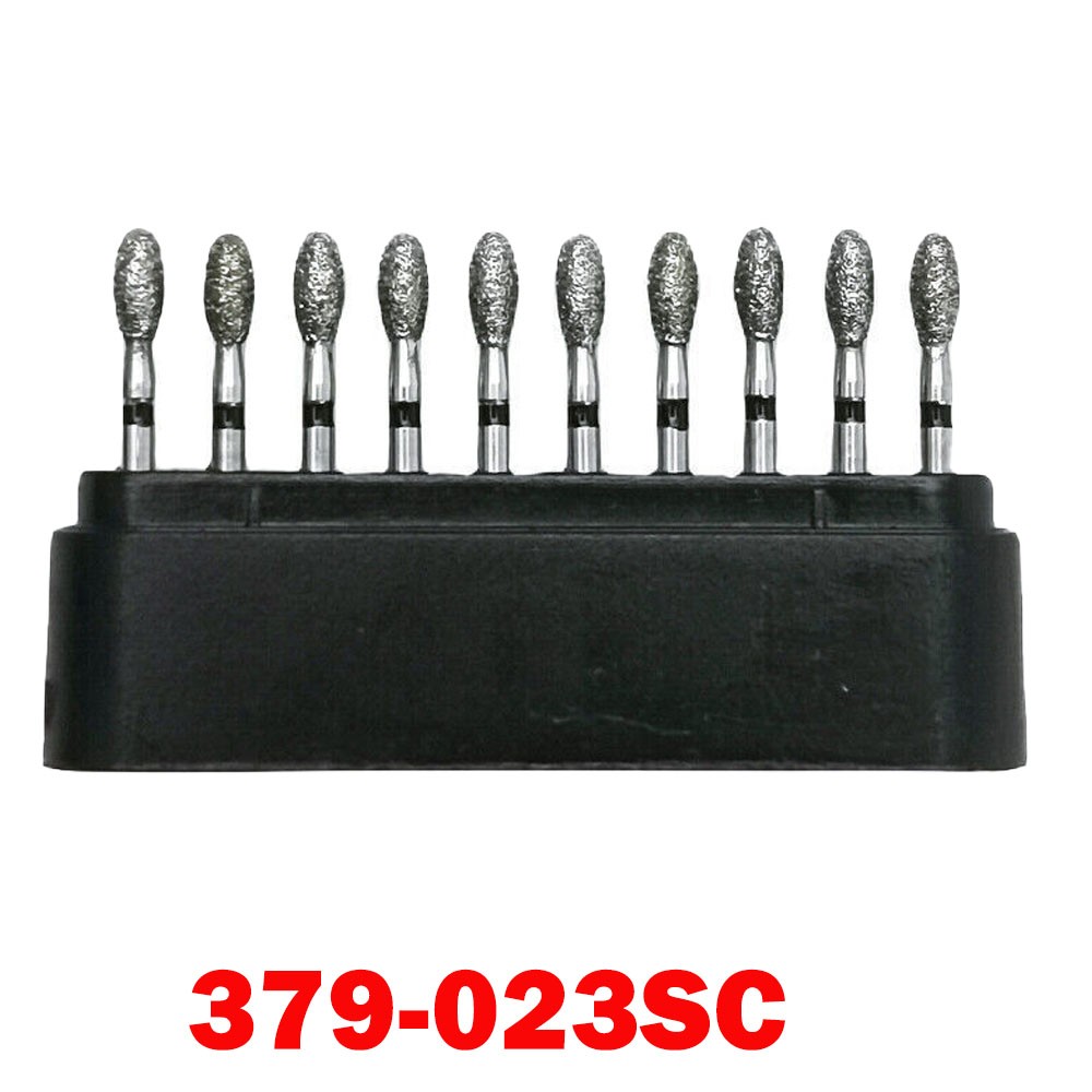 10/20/40Pc Dental Diamond Bur FG Egg Football 379/023SC Super Coarse High Speed