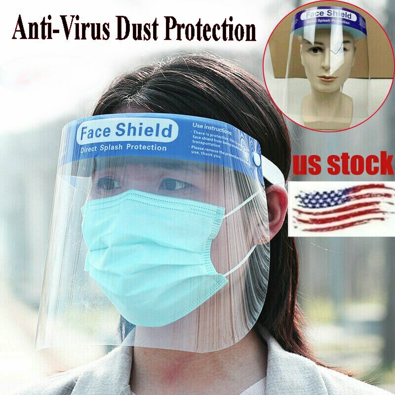 Safety Full Face Shield Guard Clear Protector Anti-Splash Oil Dust Proof Unisex