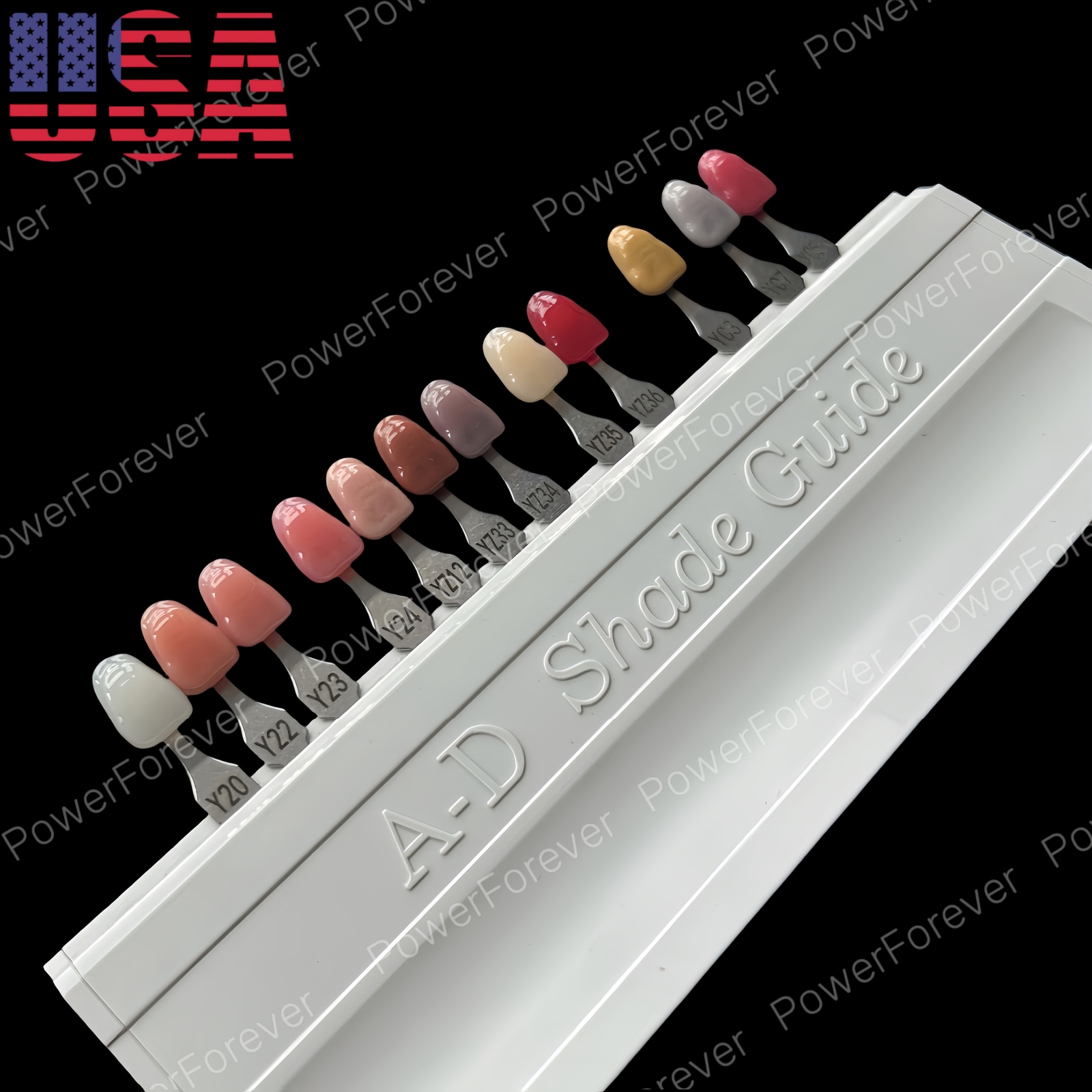 Dental 3D Gum A-D Shade Guide Pink Gingiva Aesthetic Composite Resin Restoration