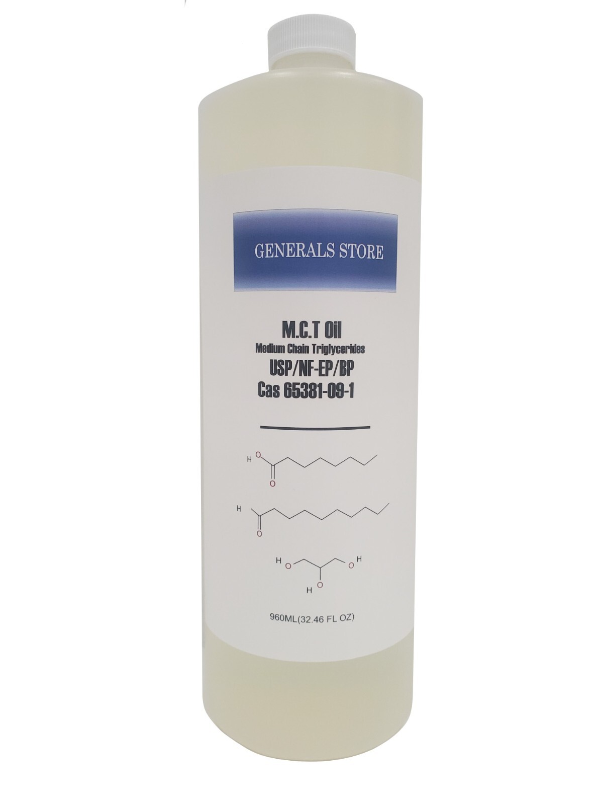 MCT Oil USP/NF (EP/BP) FCC KOSHER GMP, 32 oz