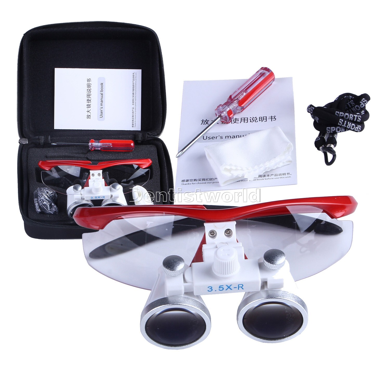 Dental Loupe 3.5X Binocular Surgery Magnifier Medical Operation Loupe glasses