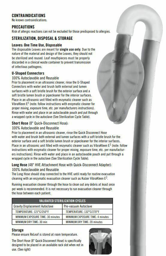 Kulzer Ivory ReLeaf HVE Hands free suction System BASIC KIT to minimize Aerosol