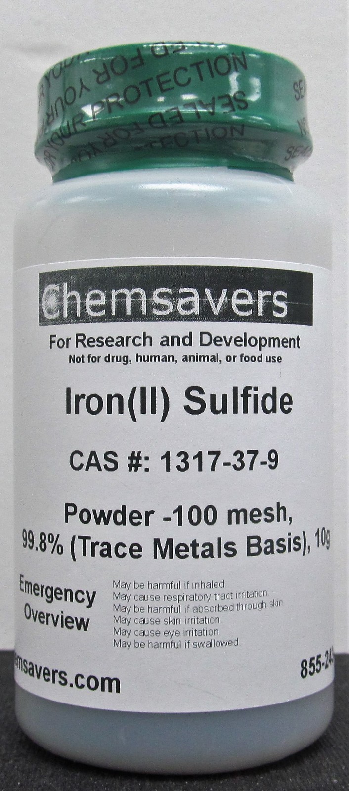 Iron(II) Sulfide, Powder -100 mesh, 99.8% (Trace Metals Basis), 10g