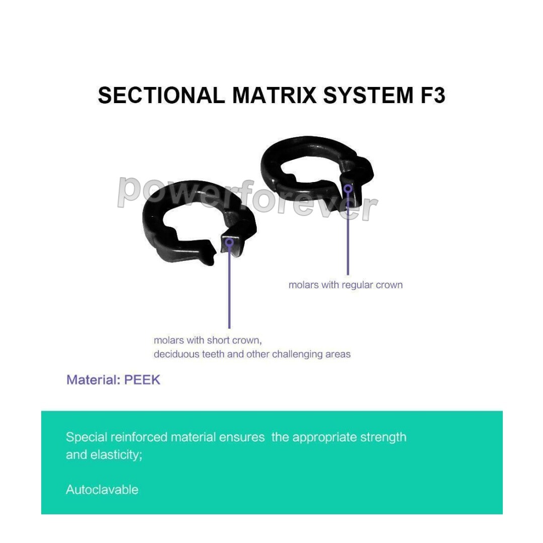 Dental Sectional Contoured Matrix System Matrices Bands Clip Clamp Holder Ring