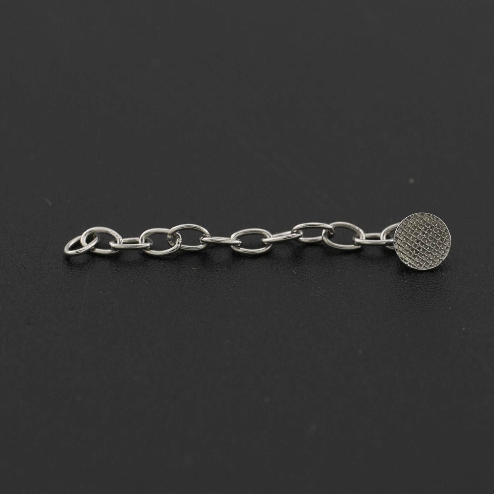 Dental Orthodontic Bondable Round Button Traction Chain Silver Gold 2pcs/pack