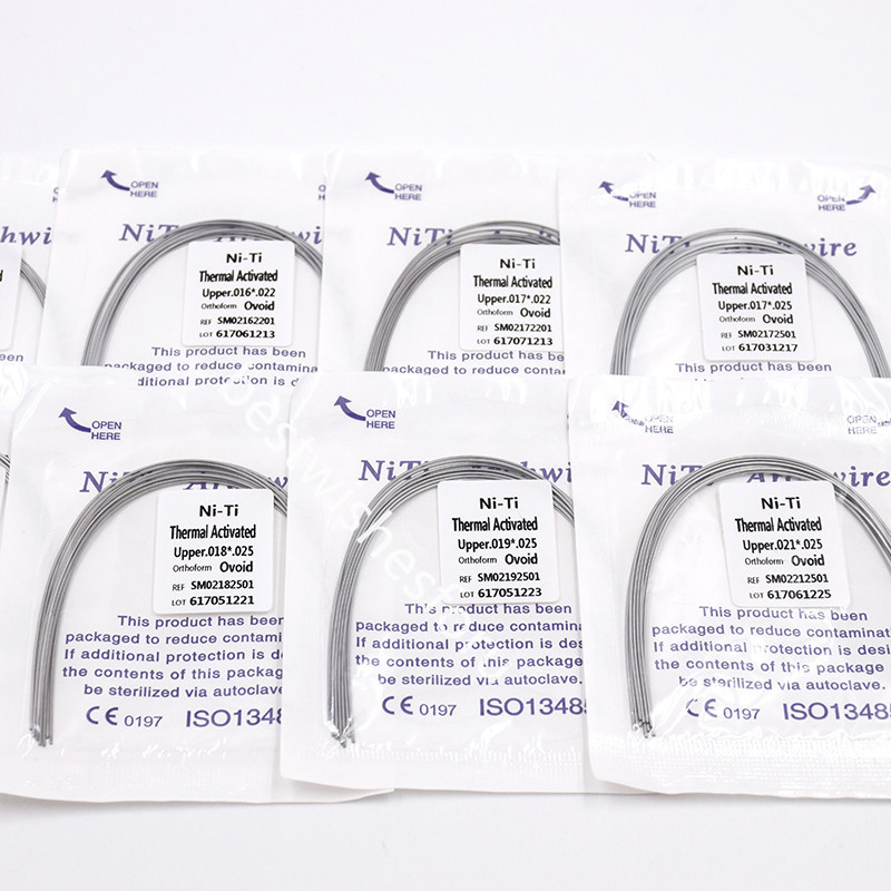 10 Packs Dental Orthodontic Heat Thermal Activated Niti Rectangular Arch Wire