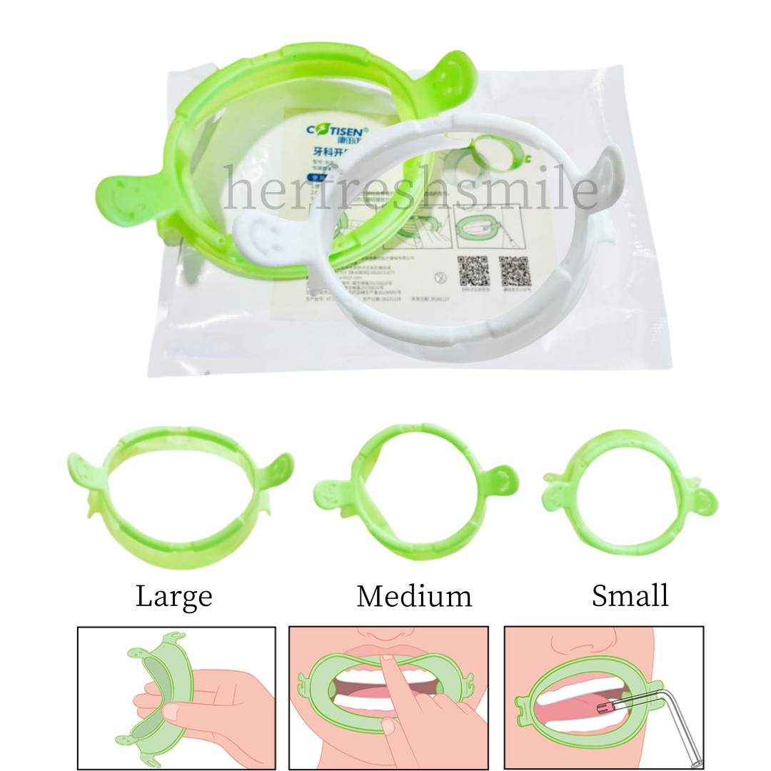 Dental Mouth Opener Optragate Lip Cheek Retractor Mouth Saliva Tube Smile S/M/L