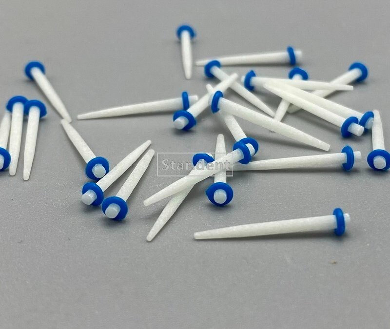 200x Dental Quartz Glass Fiber Post Teeth Restorative Screw Straight Endo Posts