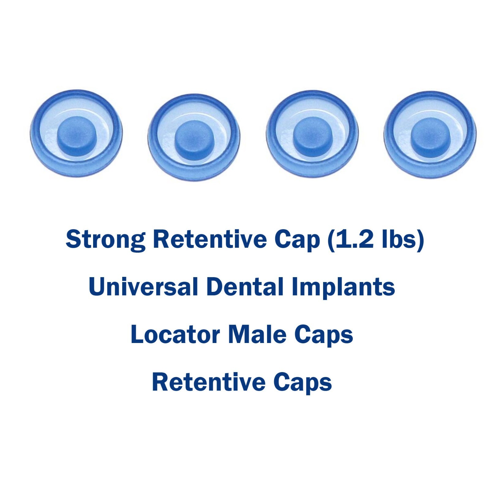 Strong Retentive Caps Overdenture Attachment Abutments Dental Metal Housing