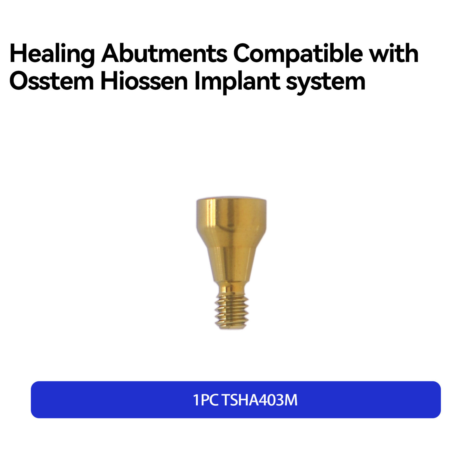 Dental Healing Abutment Lab Analog Mini Regular Platform Fits Osstem Hiossen